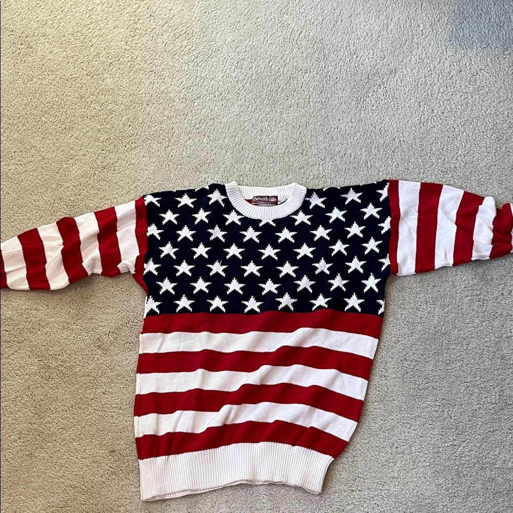 American Flag Sweater